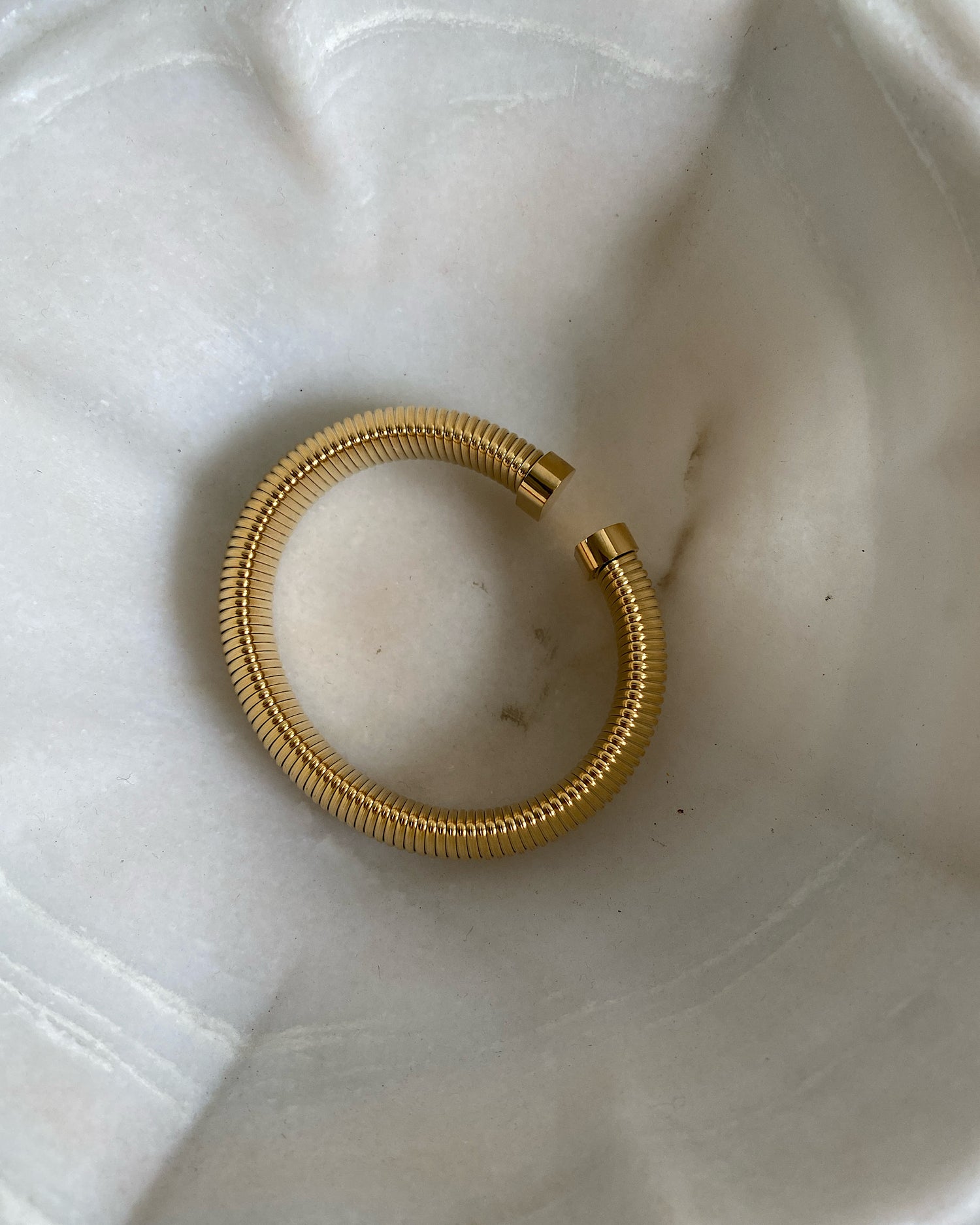 gold snake cuff