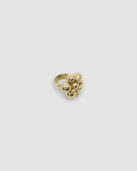 gold cluster ring