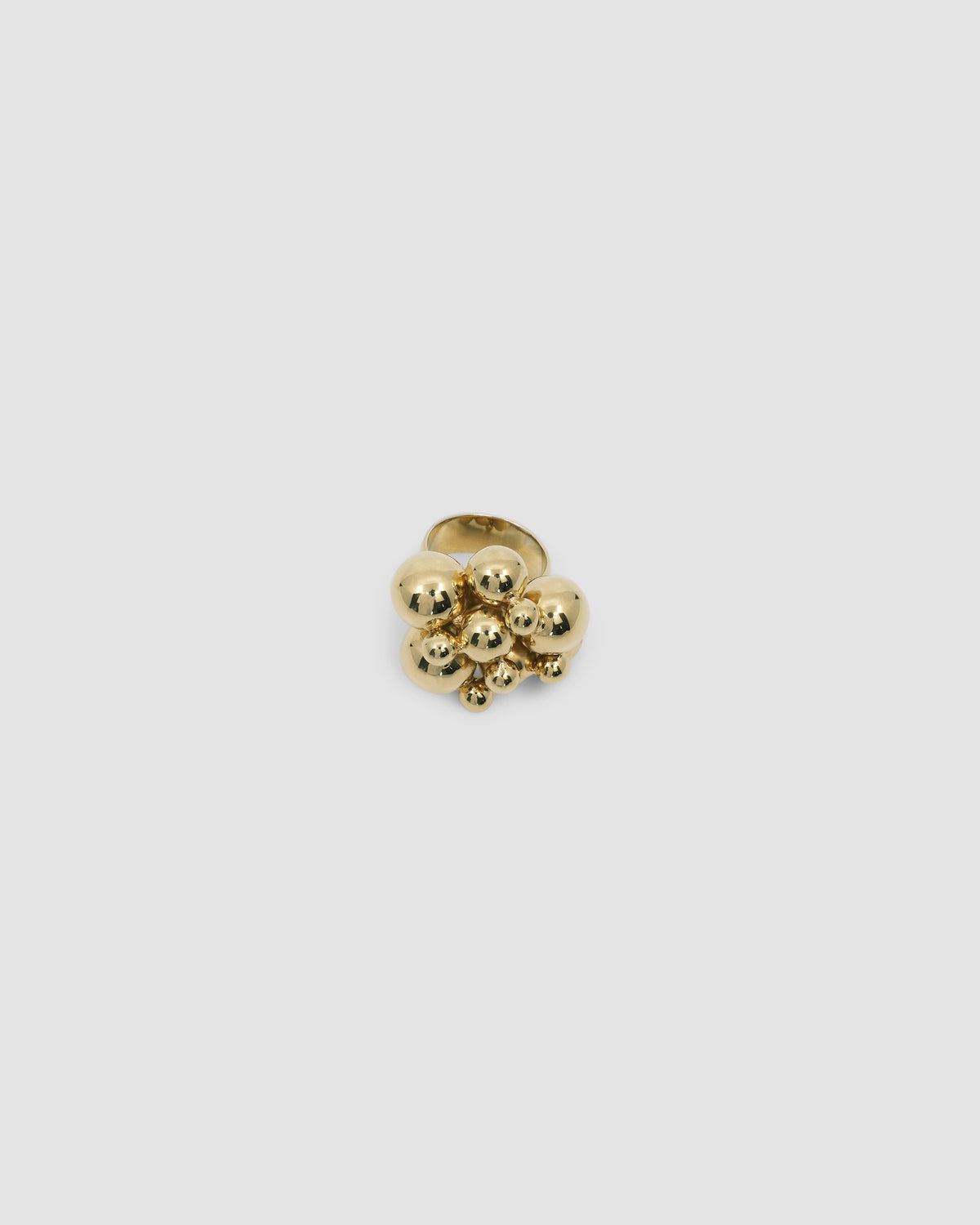 gold bubble cluster ring