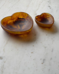 HEART JEWELLERY DISH | AMBER - The Pared Store