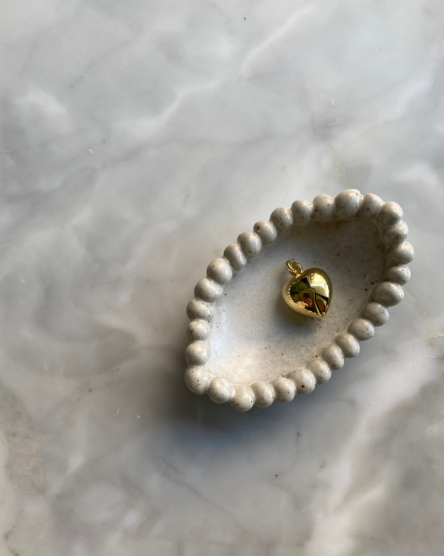 CHARM | PUFFY GOLD HEART