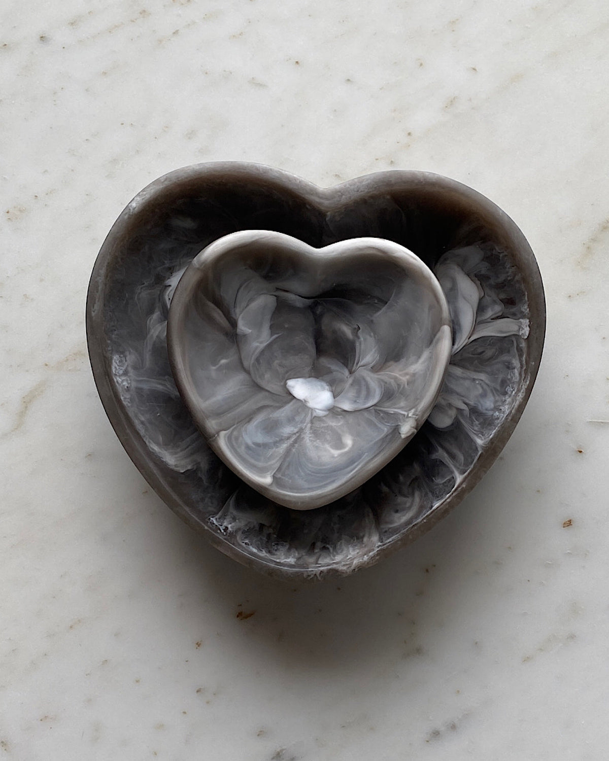 grey heart bowl