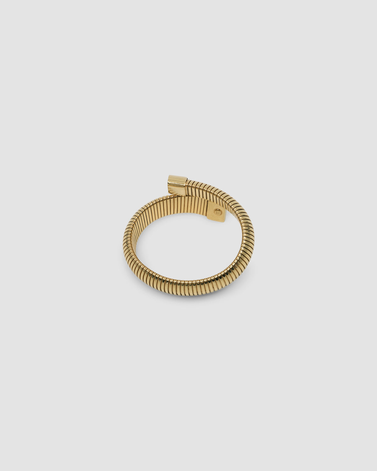 Striped wrap style gold cuff