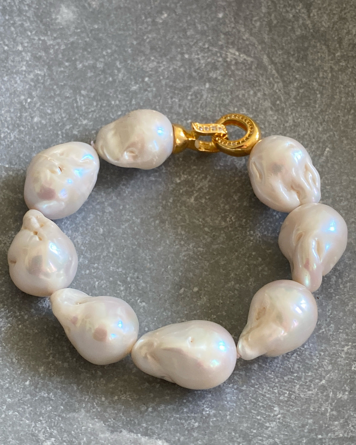 a natural pearl bracelet