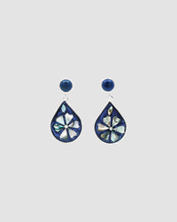 RELOVED ABALONE EARRINGS | MIDNIGHT FLOWER - The Pared Store