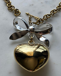 RIBBON HEART NECKLACE - The Pared Store