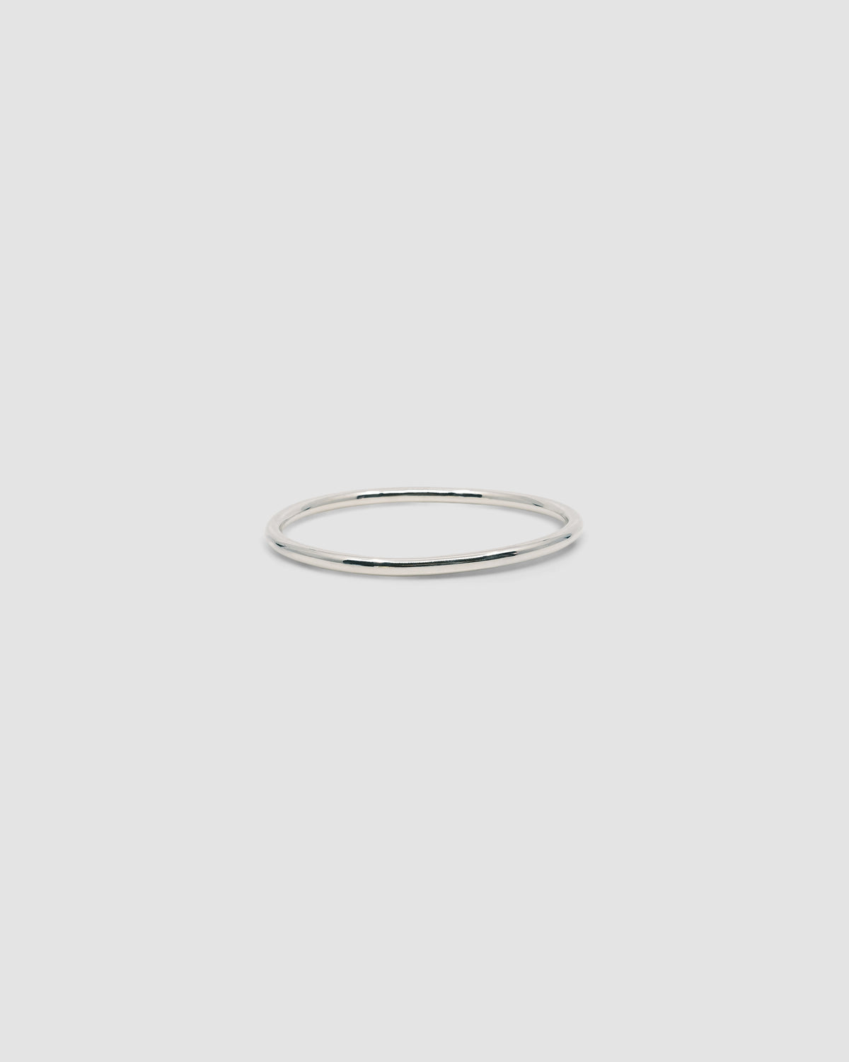 thin sterling silver simple bangle