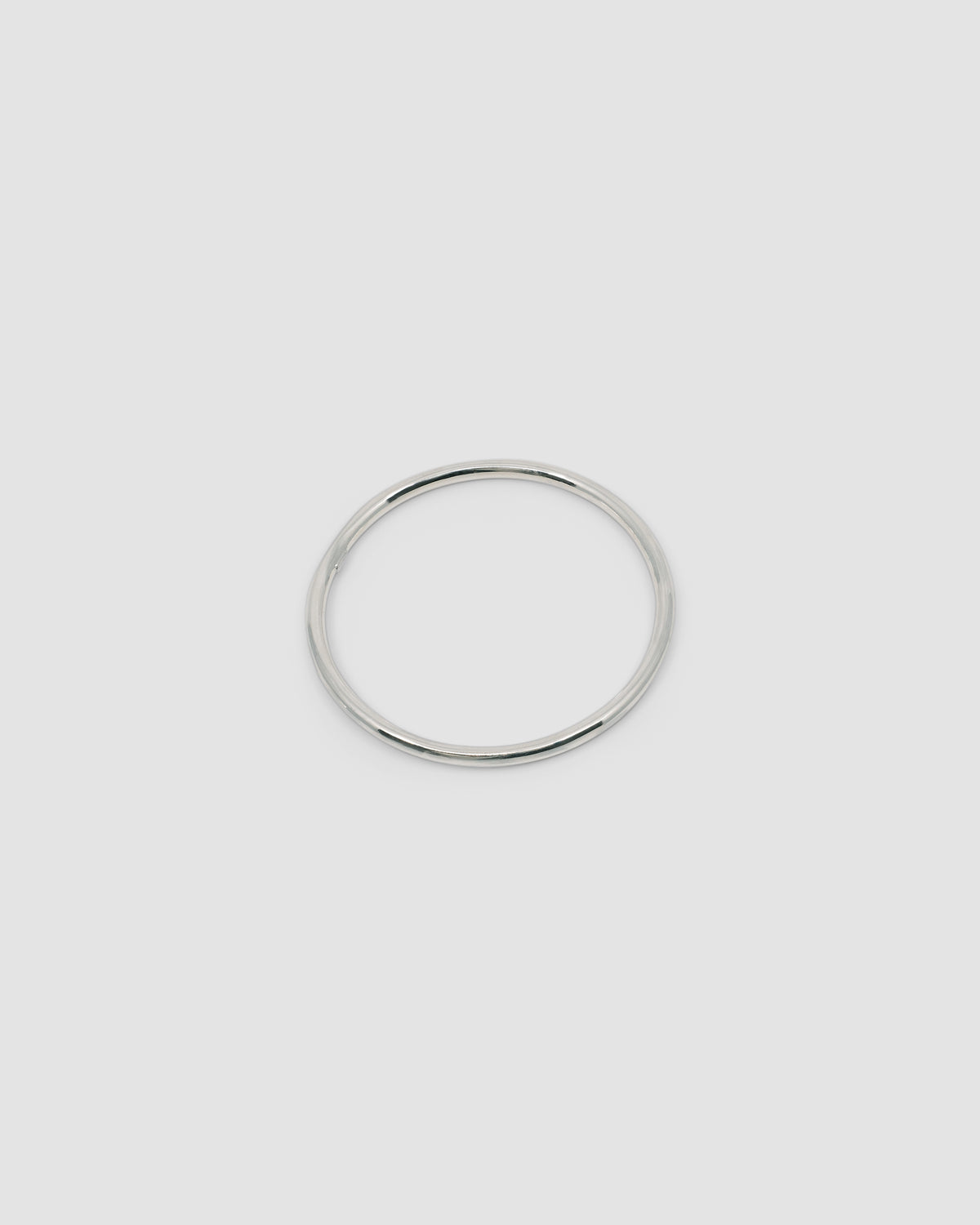 thin sterling silver simple bangle